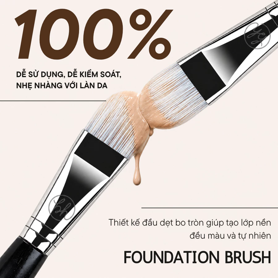 Cọ Tán Nền BH Cosmetics Foundation Brush BH675